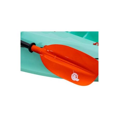 Two-Piece Orange Kayak Paddle